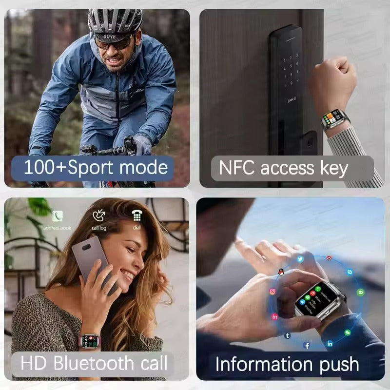 NEW Air Pump Airbag Blood Pressure Accurate Diagnosis Smart Watch