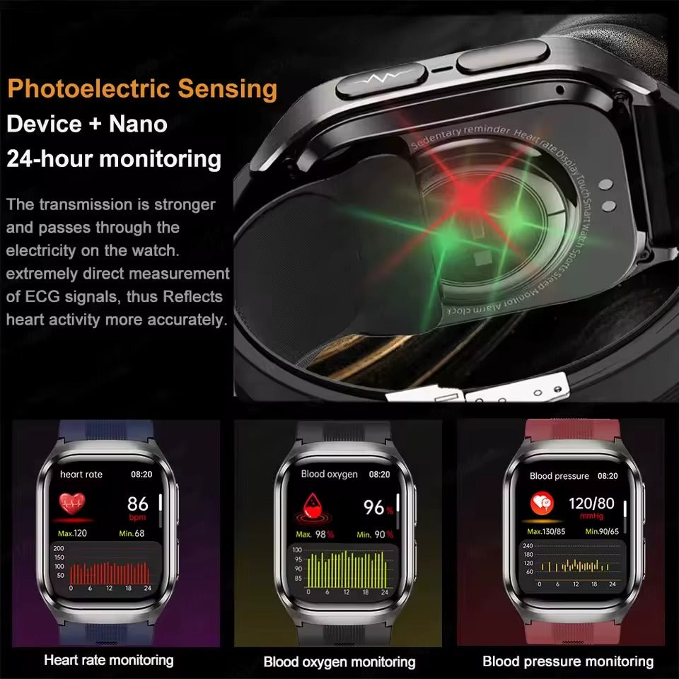 NEW Air Pump Airbag Blood Pressure Accurate Diagnosis Smart Watch
