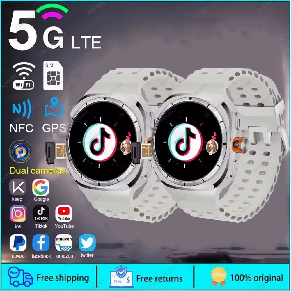 5G Smartwatch – Camera, GPS, NFC, 32GB, SIM Compatible