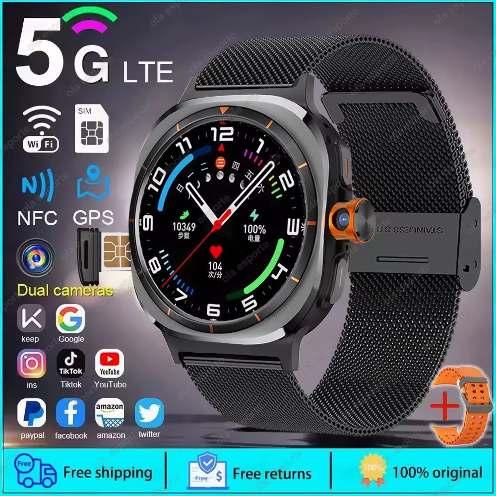 5G Smartwatch – Camera, GPS, NFC, 32GB, SIM Compatible