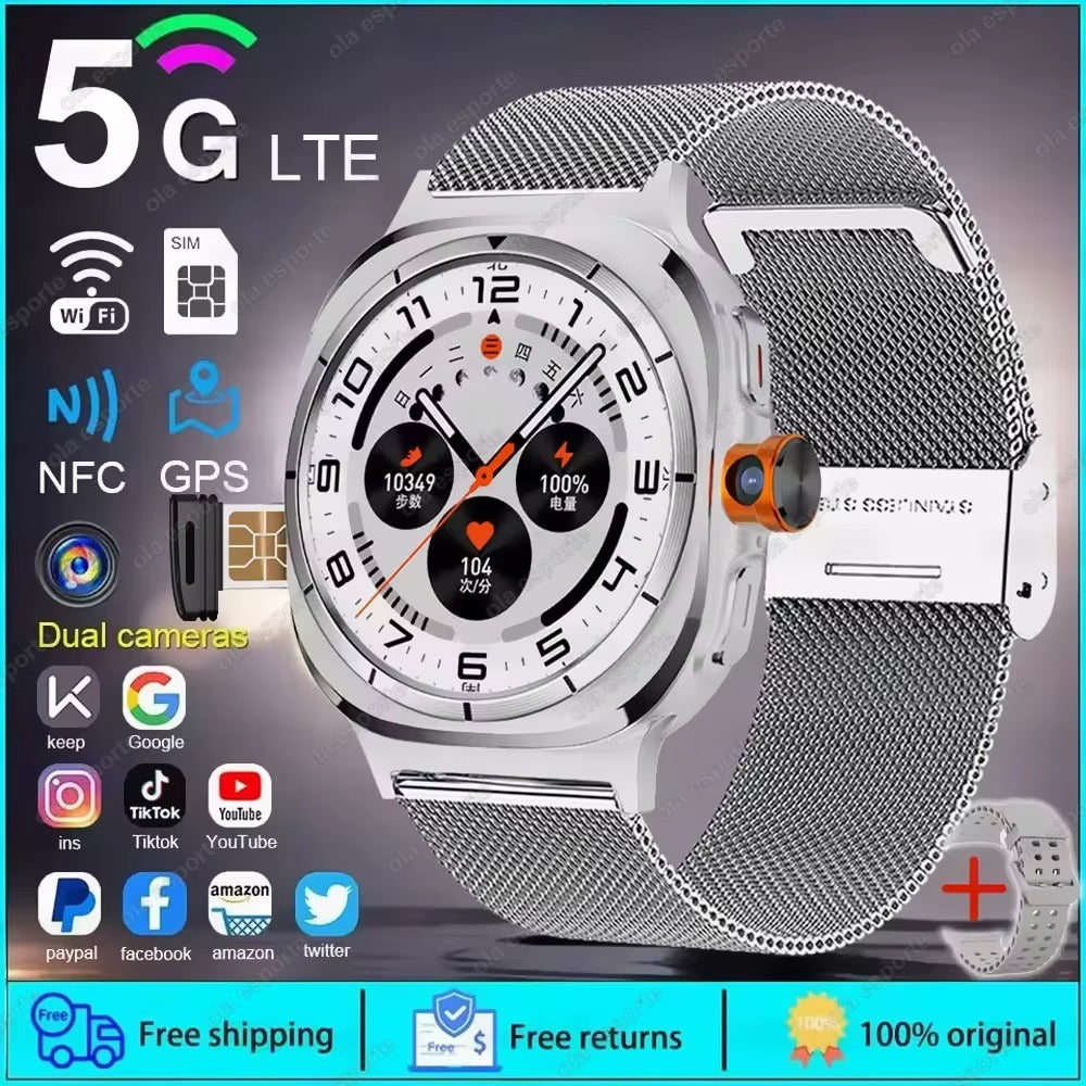 5G Smartwatch – Camera, GPS, NFC, 32GB, SIM Compatible
