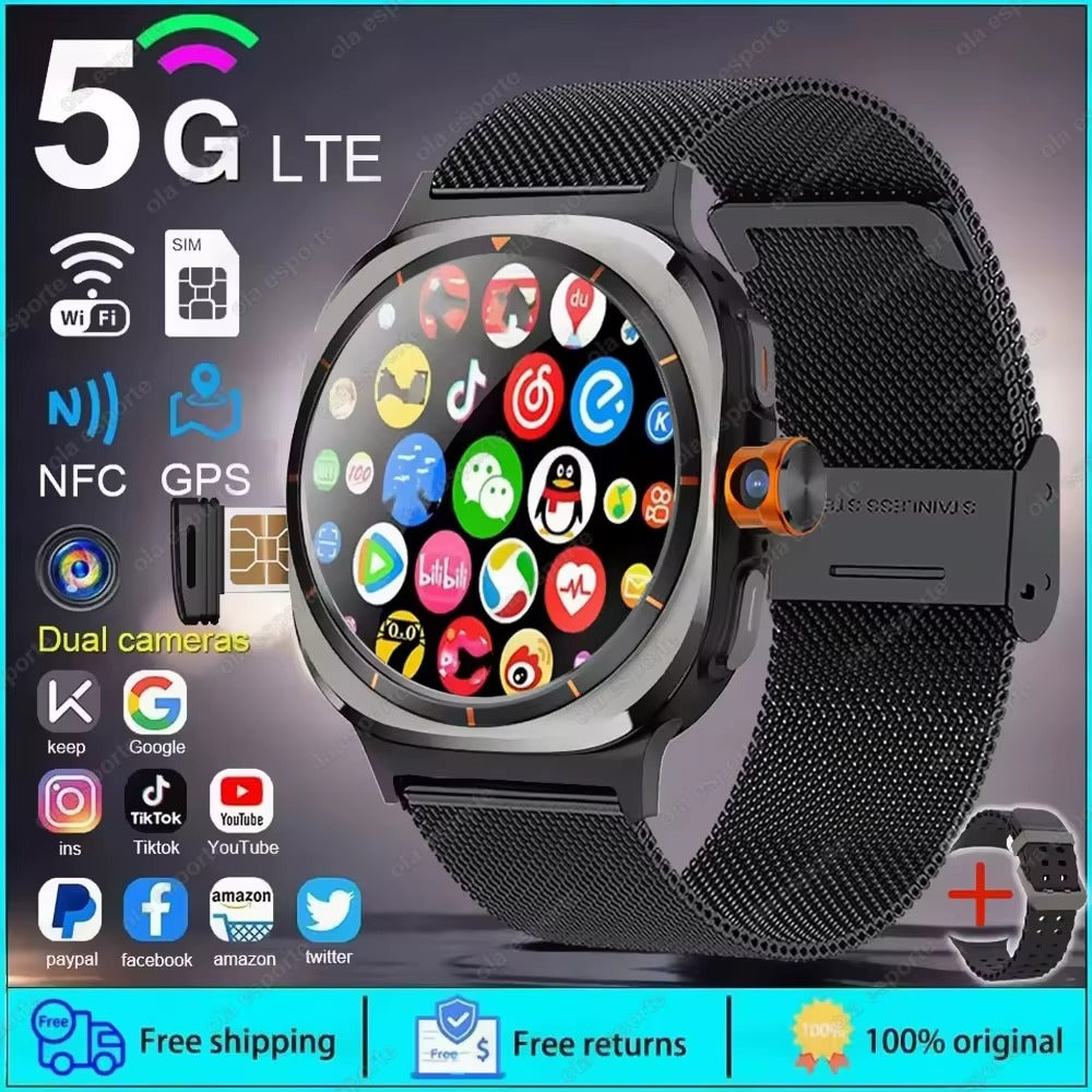 5G Smartwatch – Camera, GPS, NFC, 32GB, SIM Compatible